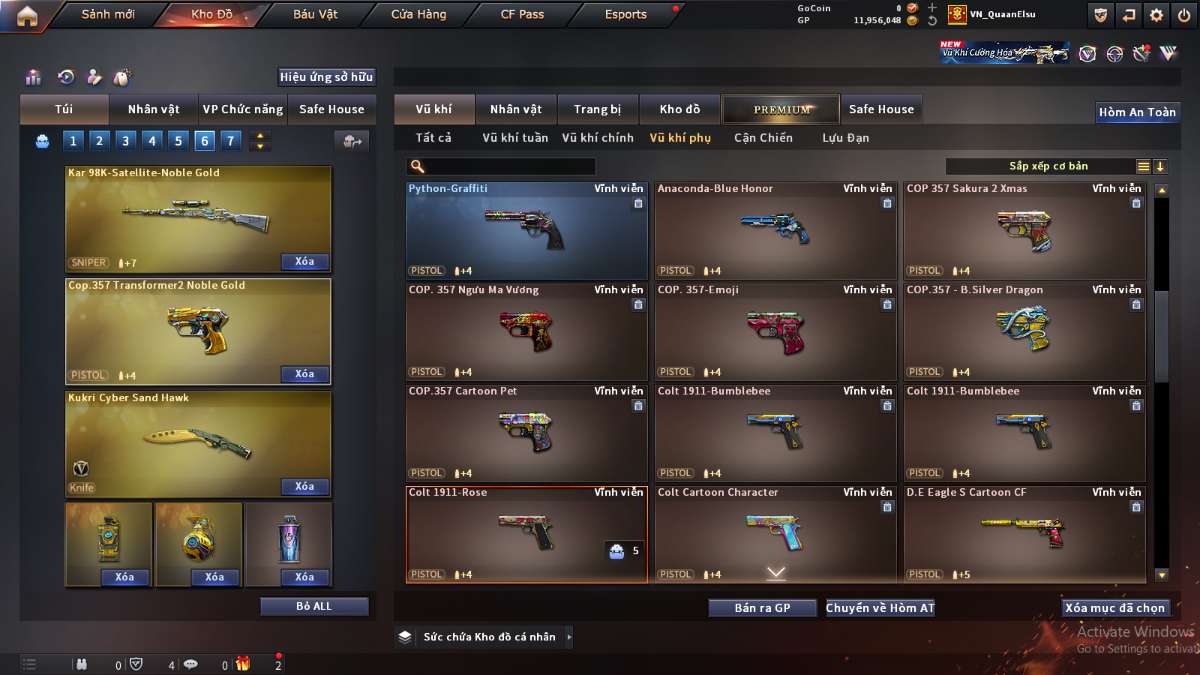 shop acc cf uy tin gia re